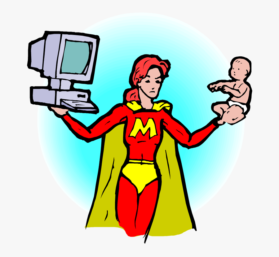 Super Mom, Transparent Clipart