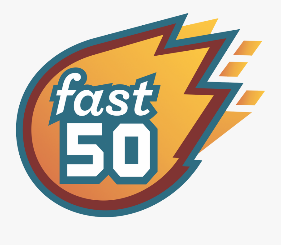 Logo White Big - Fast 50, Transparent Clipart