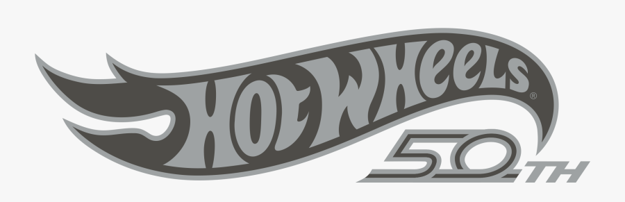 Hot Wheels 50th Logo, Transparent Clipart