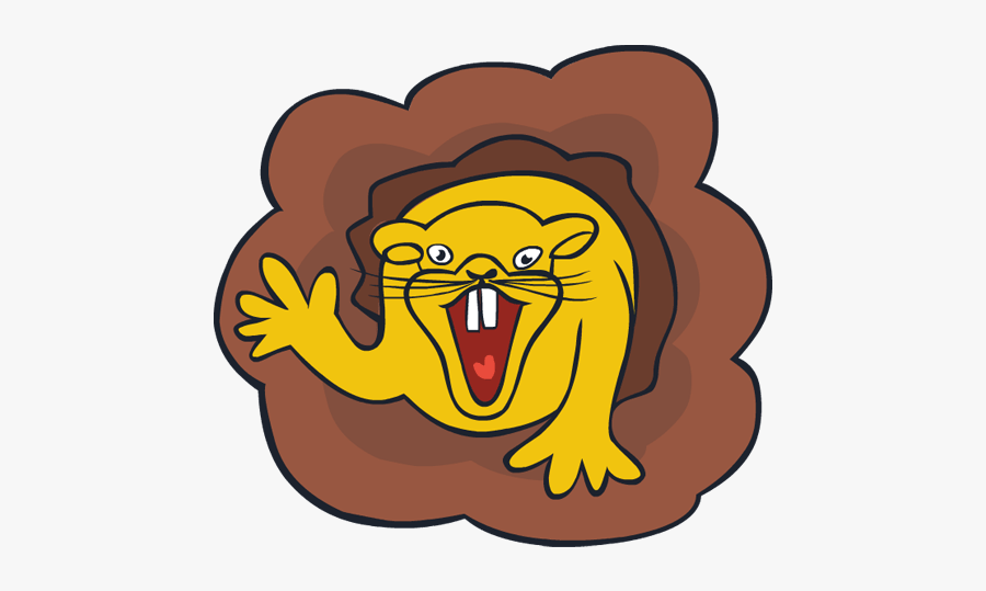 Clip Art Weird Groundhog Day Burrow Rodent Animal - Burrowing Rodents Clipart, Transparent Clipart
