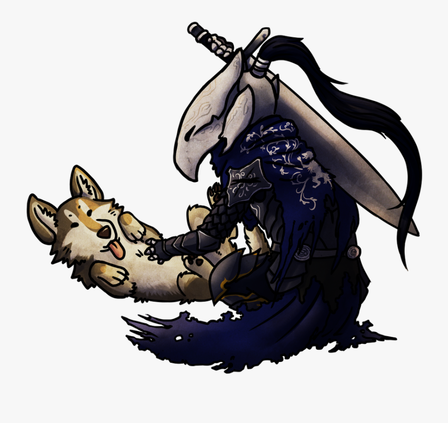 Dark Souls Artorias Chibi Clipart , Png Download - Great Grey Wolf Artorias Dark Souls Sif, Transparent Clipart