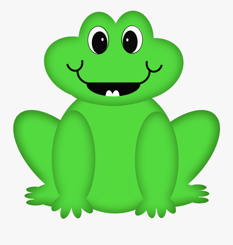 English Party - Cute Frog Making Sound Clipart, Transparent Clipart
