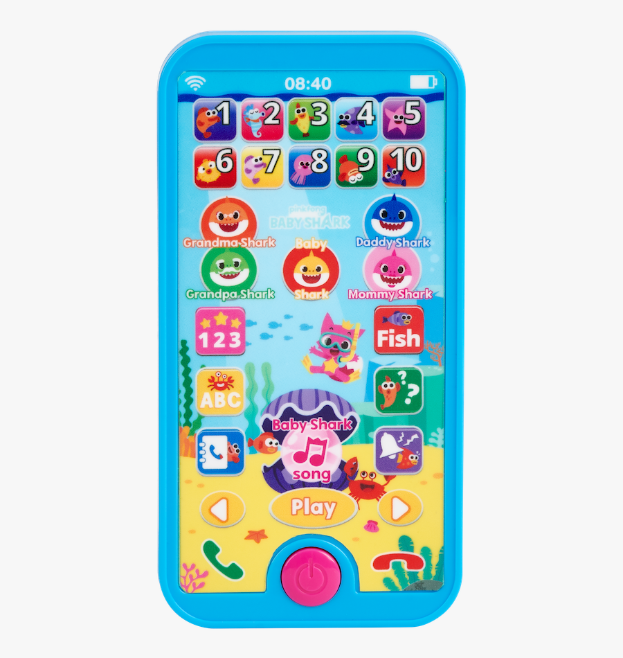 Baby Shark Smartphone, Transparent Clipart