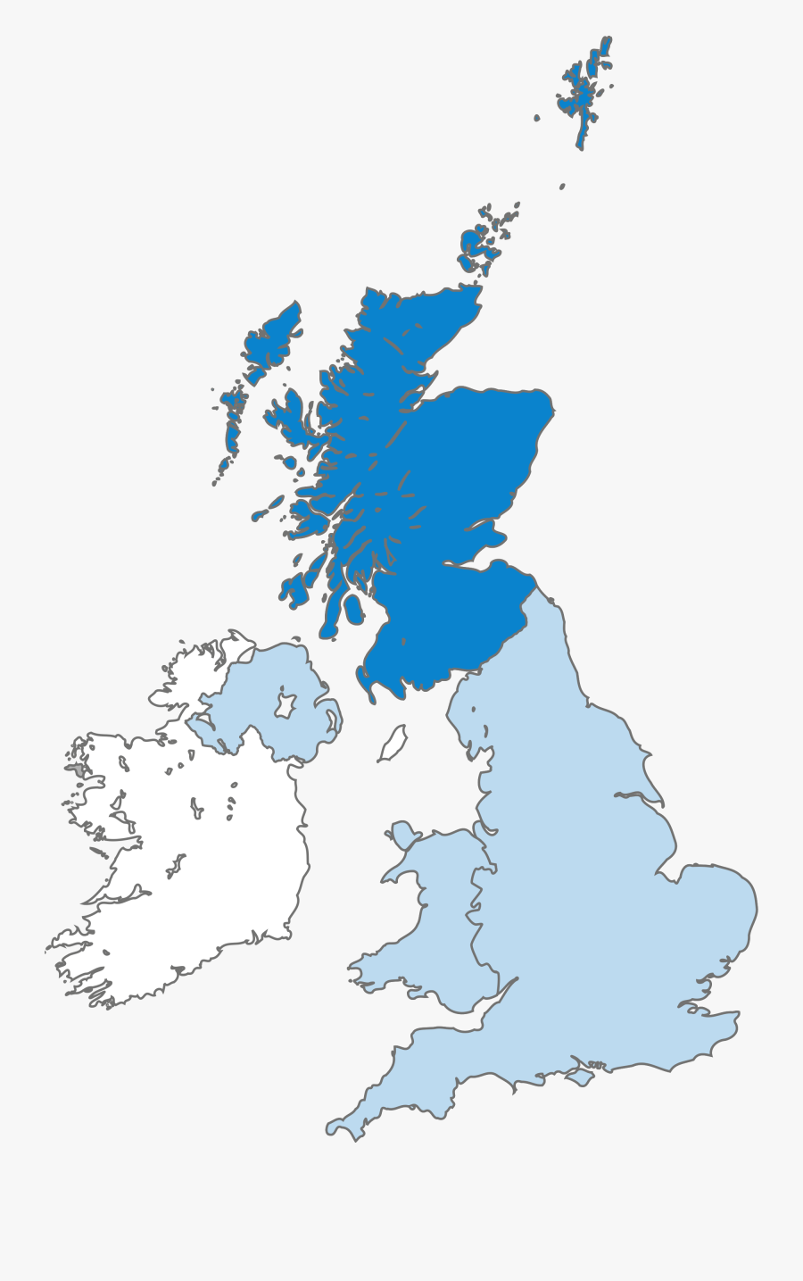 Uk Map - Map Of United Kingdom Vector, Transparent Clipart