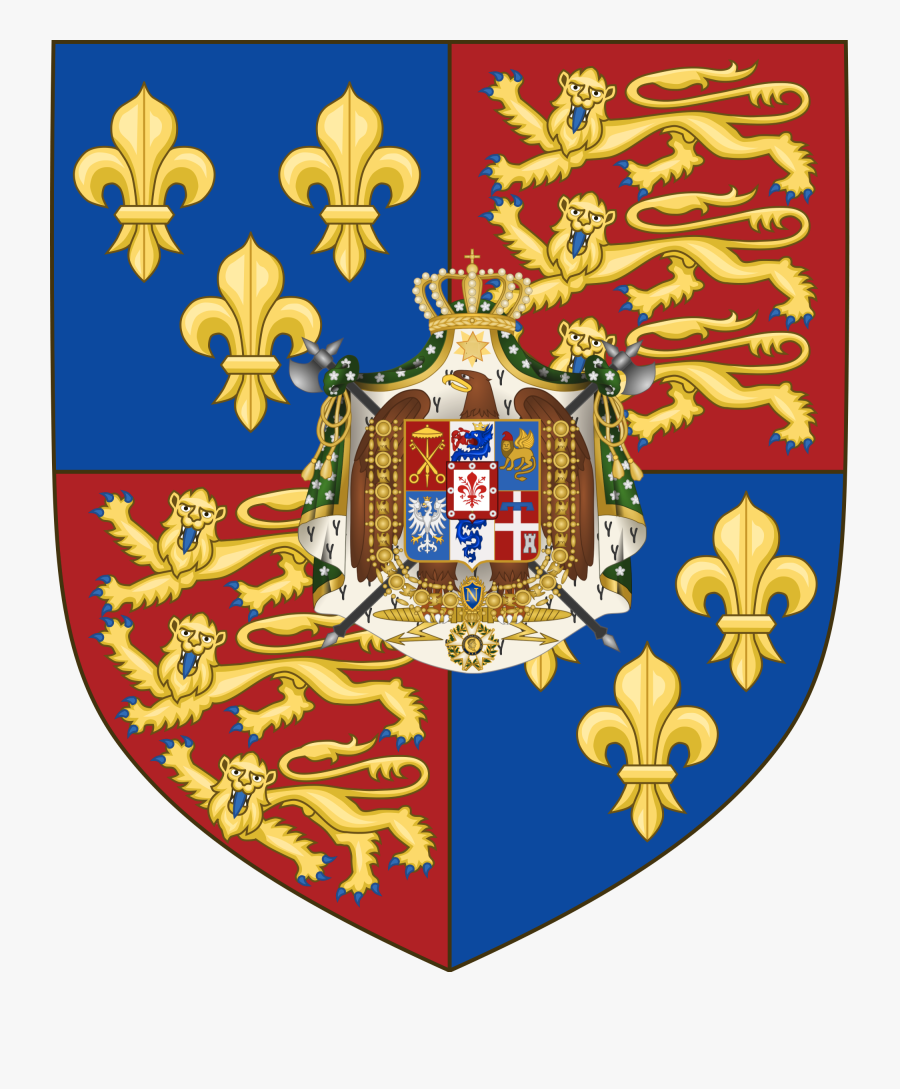 Uk Coat Of Arms Png - 100 Years War Symbol, Transparent Clipart