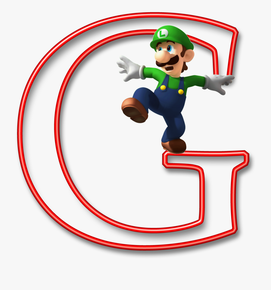 Alfabeto Mario Bros - Luigi Mario, Transparent Clipart