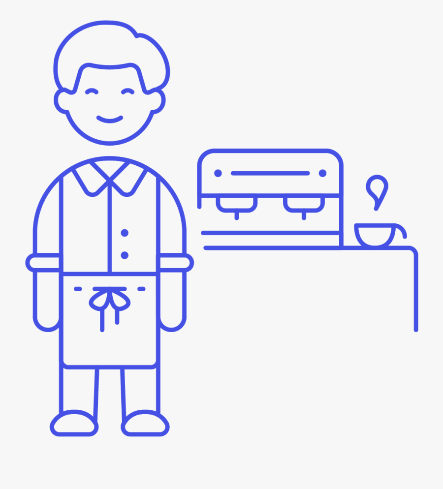 Icon Image Creator Pushsafer - Warehouse Worker Blue Icon, Transparent Clipart