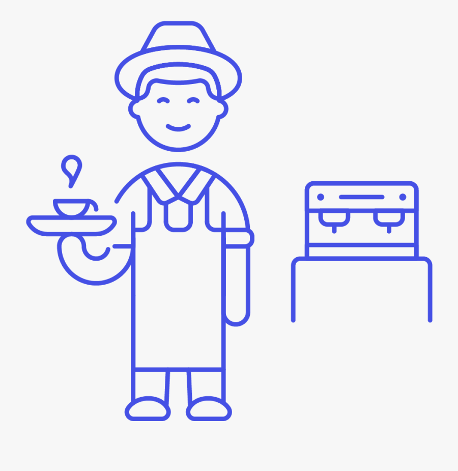 Male Clipart Barista, Transparent Clipart