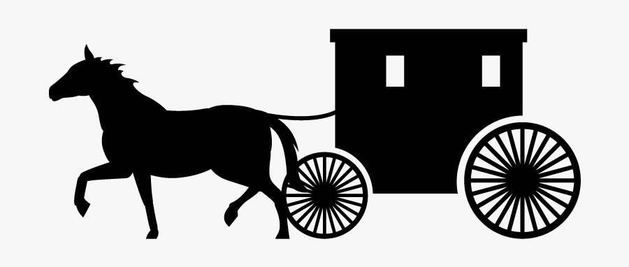 Amish Horse And Buggy Clipart, Transparent Clipart