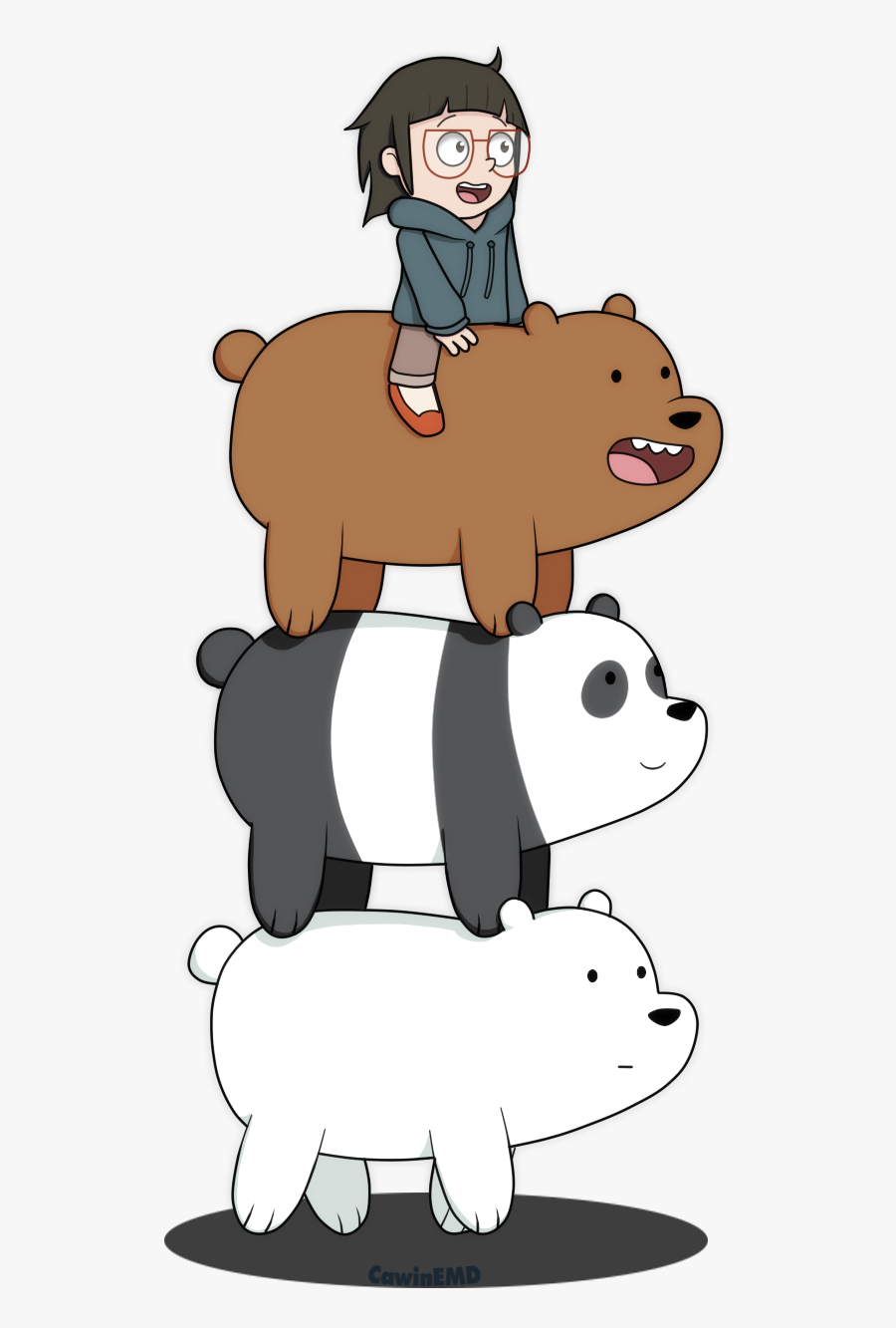 We Bare Bears And Chloe, Transparent Clipart