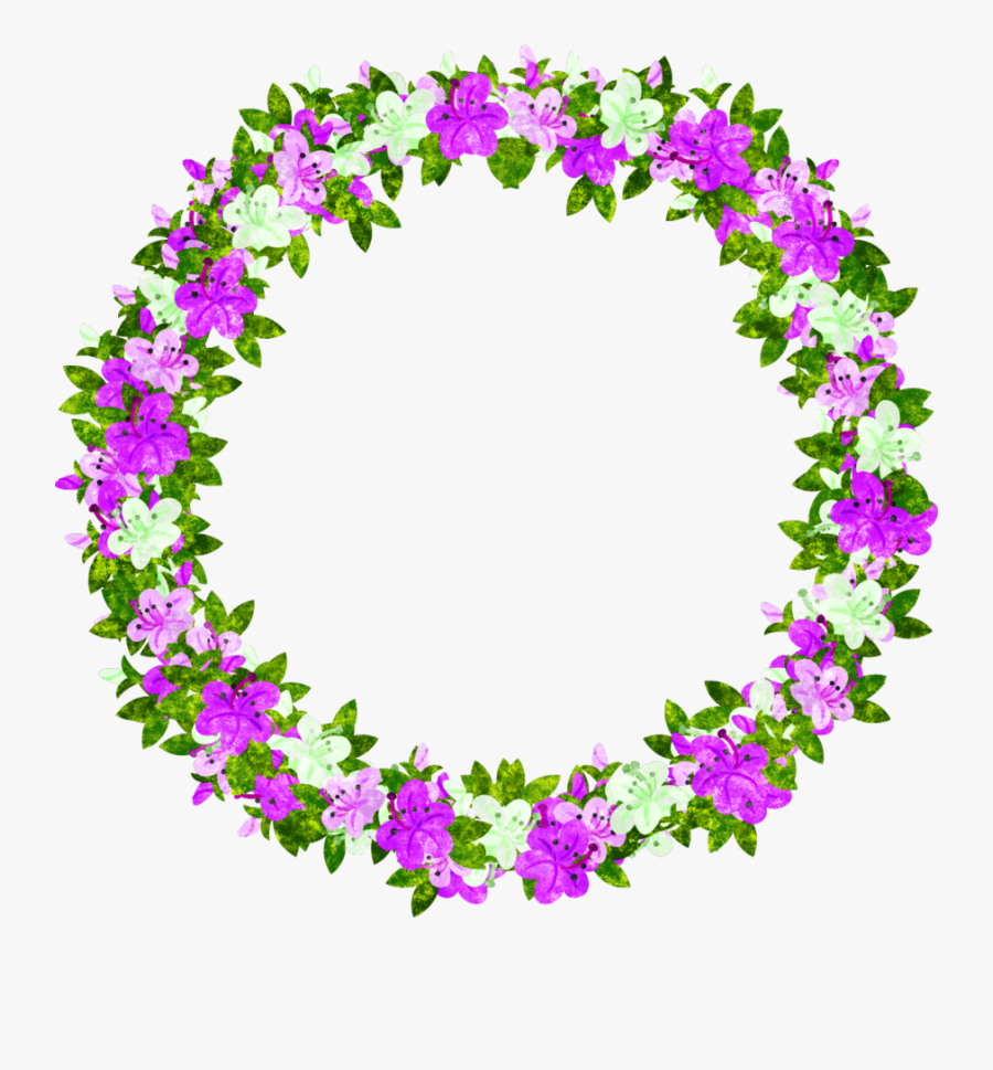Lavender Clipart Lavender Wreath - Wreath Of Flowers, Transparent Clipart