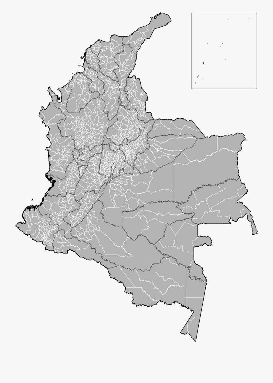 Colombia Municipalities, Transparent Clipart