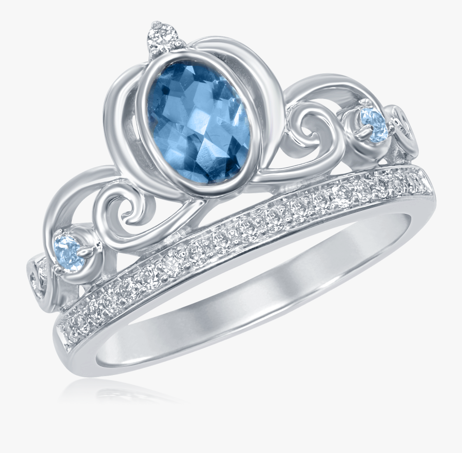 4 Blue Stone Crown, Transparent Clipart