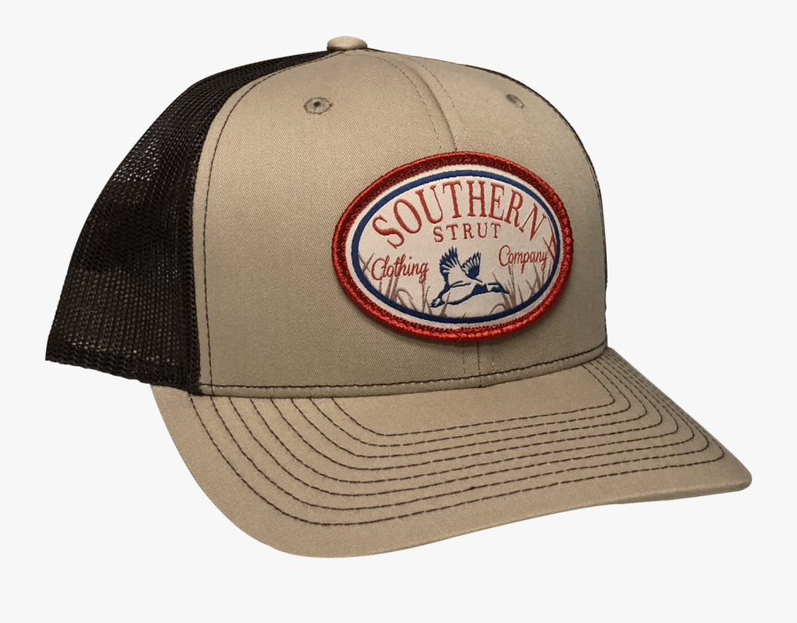 Marsh Duck Woven Patch Hat - Baseball Cap, Transparent Clipart