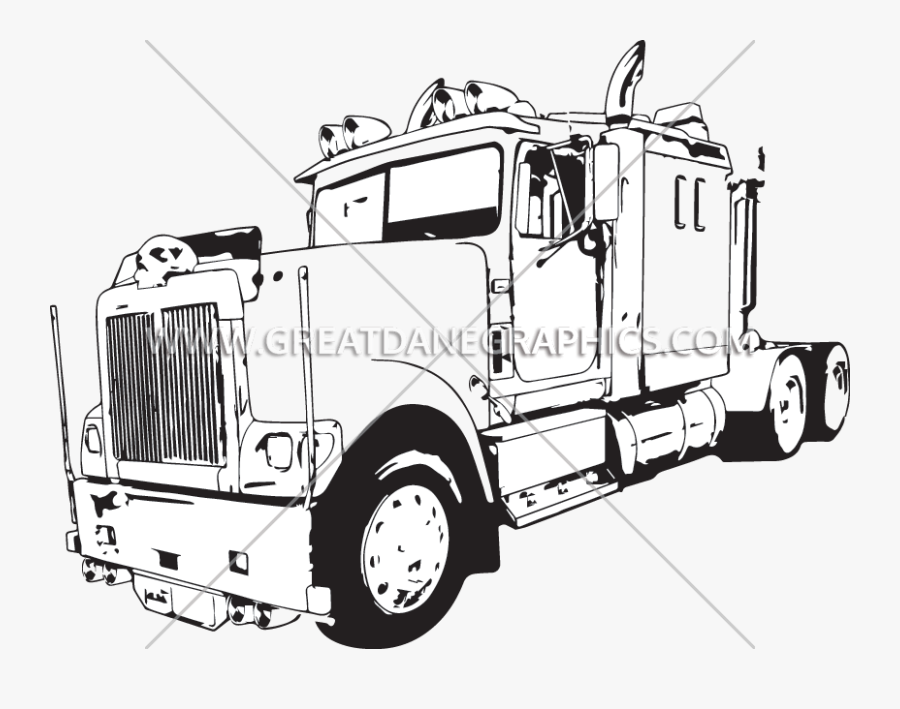 Driver Clipart Trucker - Trailer Truck, Transparent Clipart