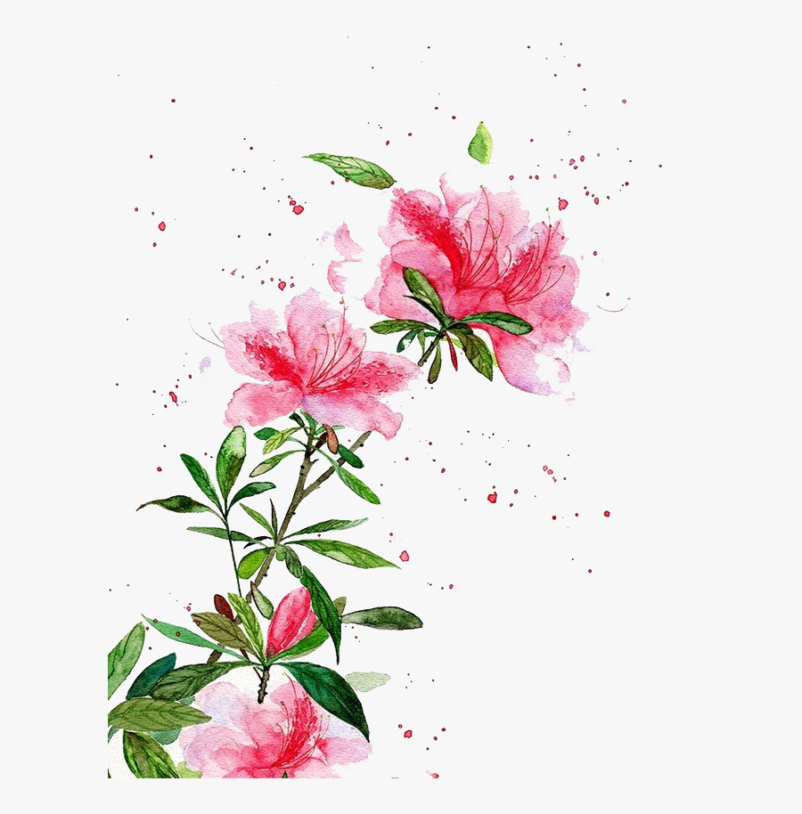 Banner Black And White Download Watercolor Flowers Watercolor Flowers On Transparent Background Free Transparent Clipart Clipartkey