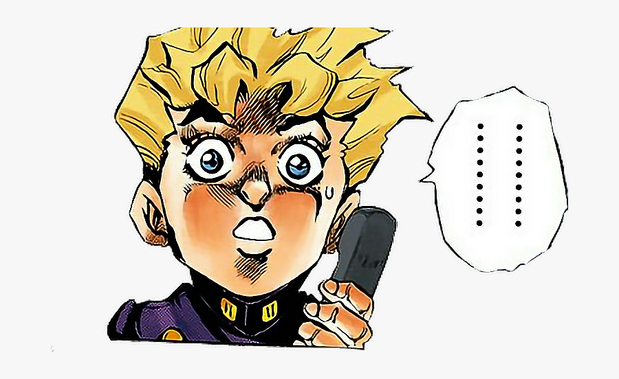 #jojo #koichi #scared #suprise #jjba #part5 #bizarresadventure - Cartoon, Transparent Clipart