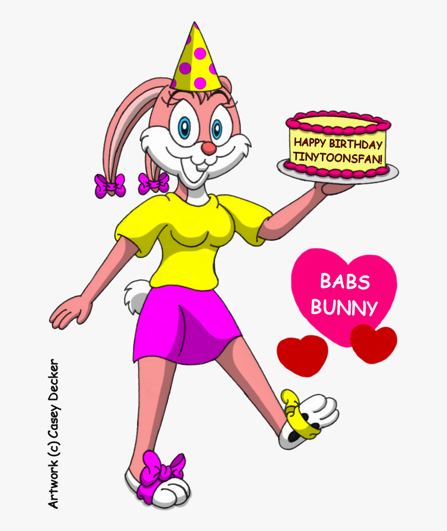 Babs Bunny S Surprise By Caseydecker On - Babs Bunny Happy Birthday, Transparent Clipart