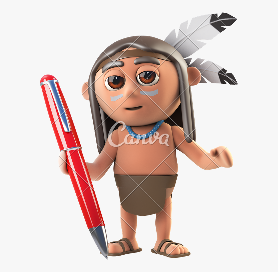 Clip Art D Funny Native - 3d Singing Cartoon, Transparent Clipart