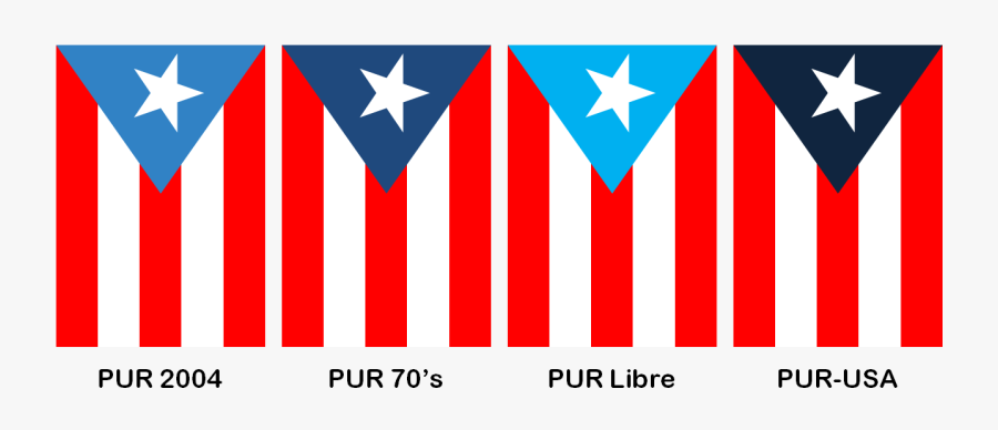 Bandera De Puerto Rico Png - Original Puerto Rican Flag, Transparent Clipart