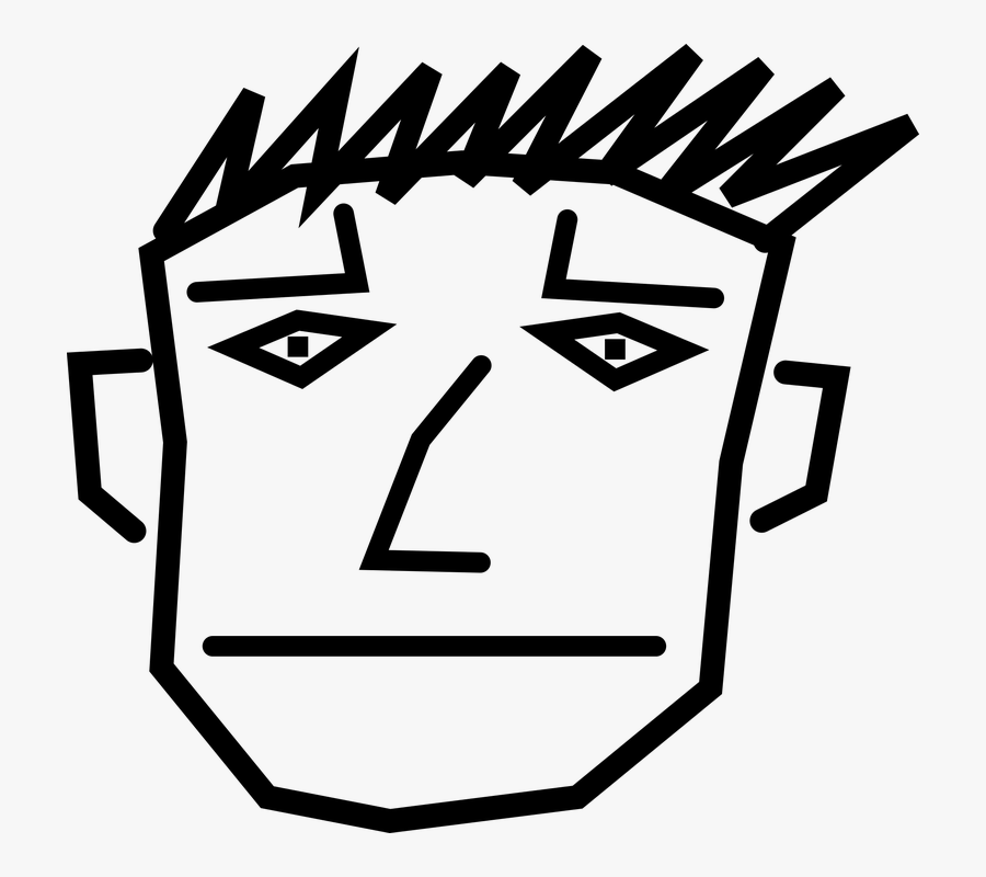 Jittery Face, Transparent Clipart