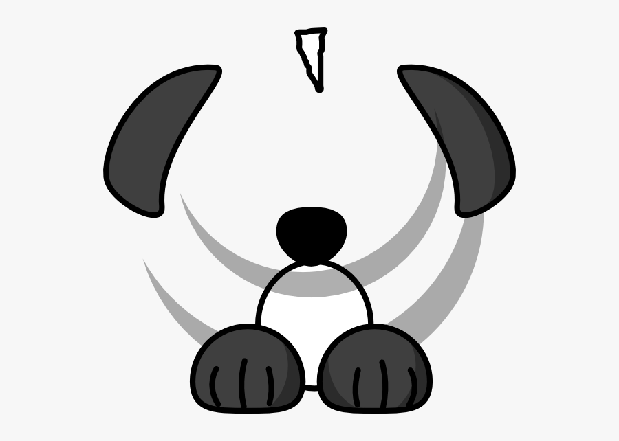 Sheep Dog Clip Art At Clker - White And Black Dog Brown Ear, Transparent Clipart