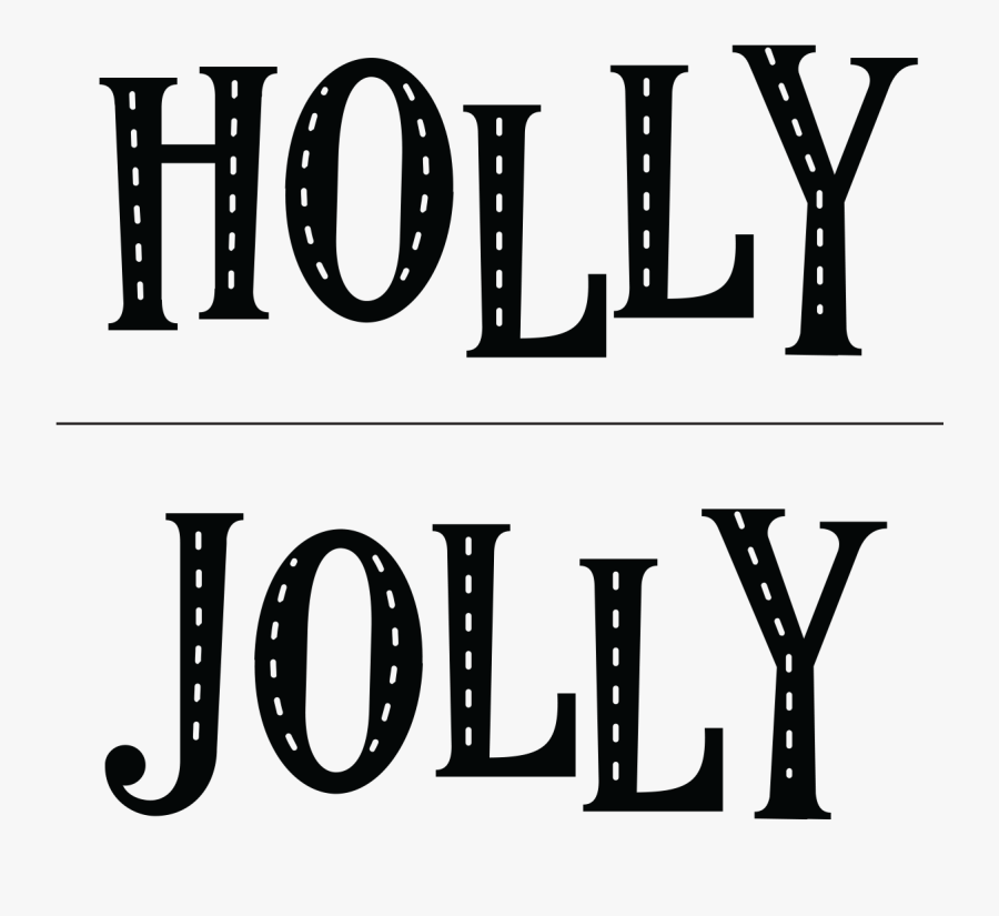 Transparent Chalk Line Png - Chalk Couture Holly Jolly, Transparent Clipart