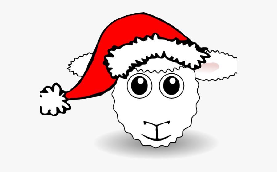 Clipart Cat With Santa Hat, Transparent Clipart
