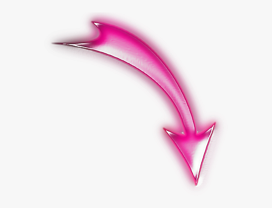 #seta Neon - Seta Rosa, Transparent Clipart