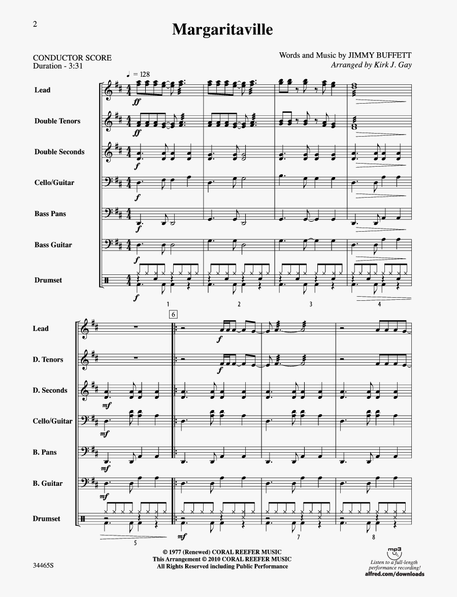 Margaritaville Thumbnail Margaritaville Thumbnail Margaritaville - Sheet Music, Transparent Clipart