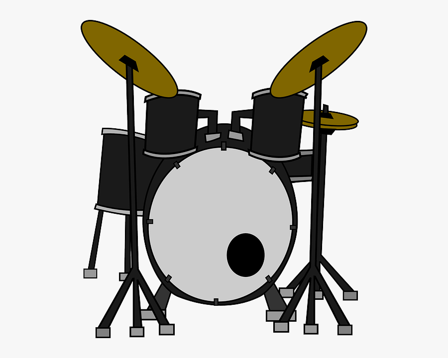 Download Novelty Drum Kit 12 Edible Stand Up Wafer - Transparent Drums Clipart, Transparent Clipart