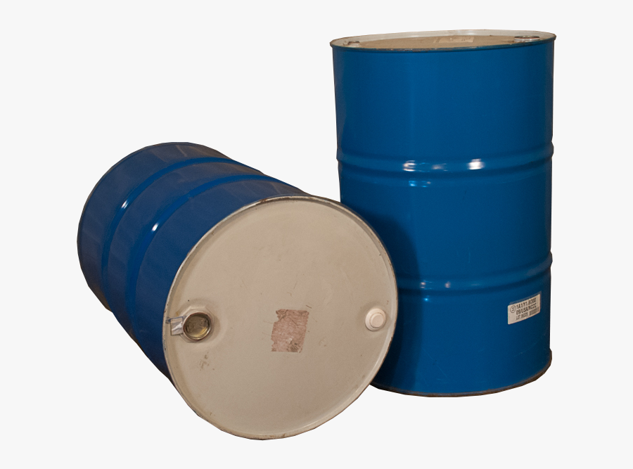 55 Gallon Closed Head Steel Drum - Metal Barrels Png, Transparent Clipart