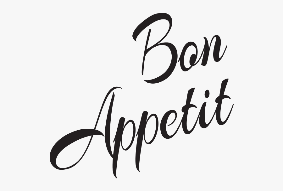 Transparent Bon Appetit Clipart - Calligraphy, Transparent Clipart
