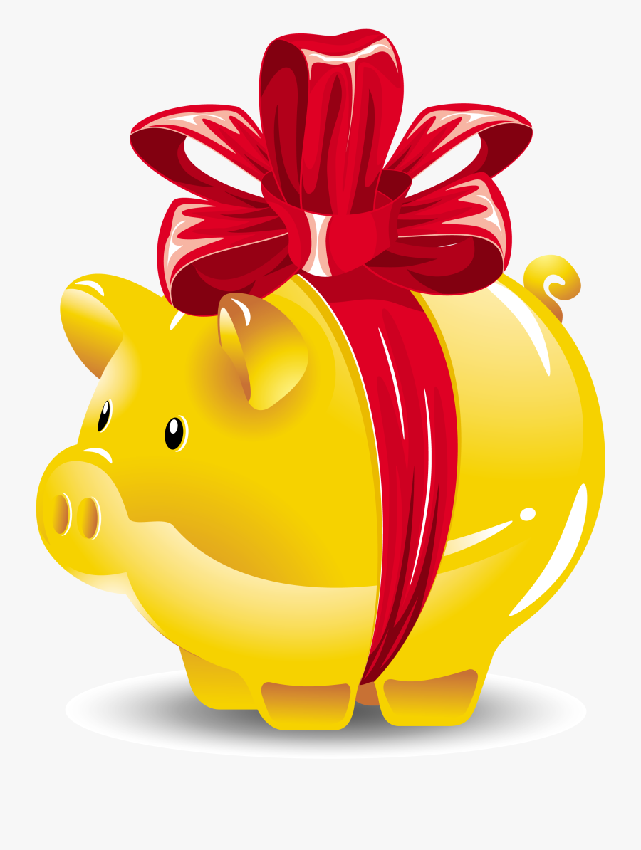 Piggy Bank Money Clipart - Piggy Bank Vector, Transparent Clipart