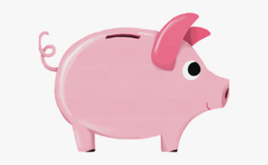 Piggy Bank - Domestic Pig, Transparent Clipart