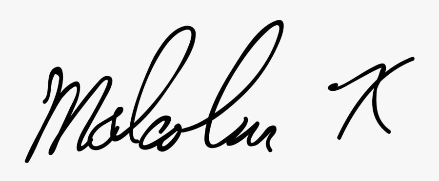 Firma De Malcolm X, Transparent Clipart