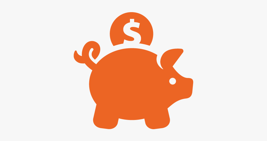 Piggy Bank Vector Icon, Transparent Clipart
