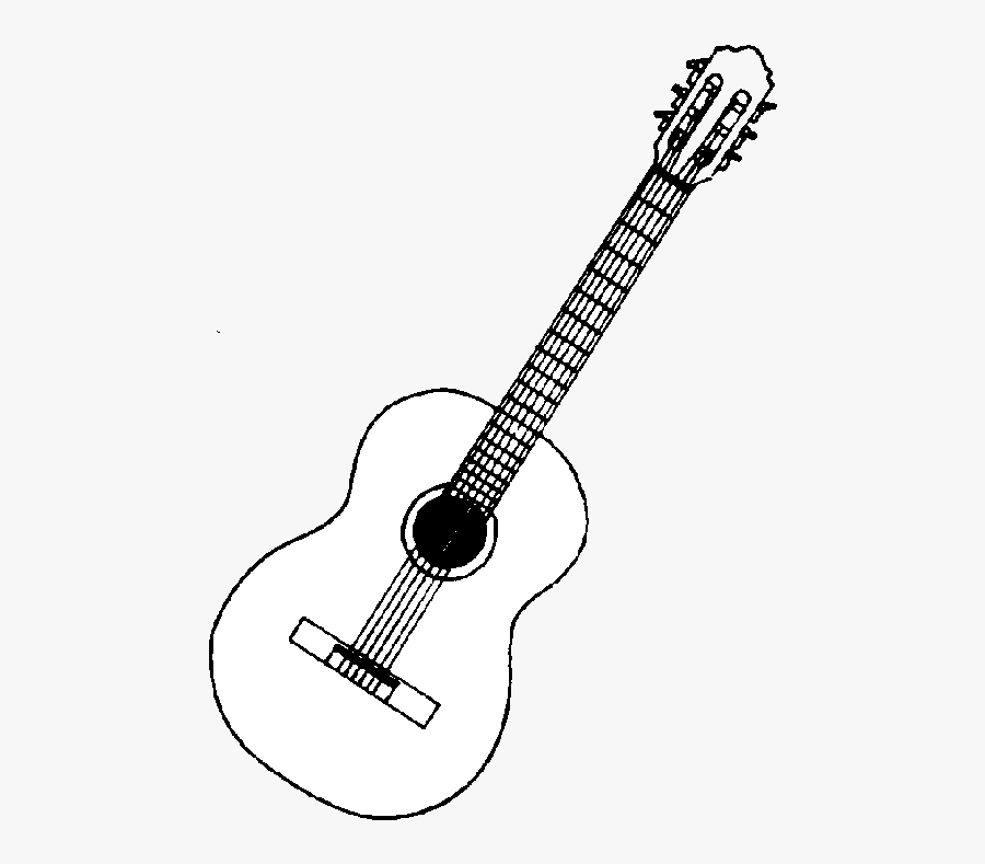 Clipart Black And White Free Transparent - Guitar Black And White...
