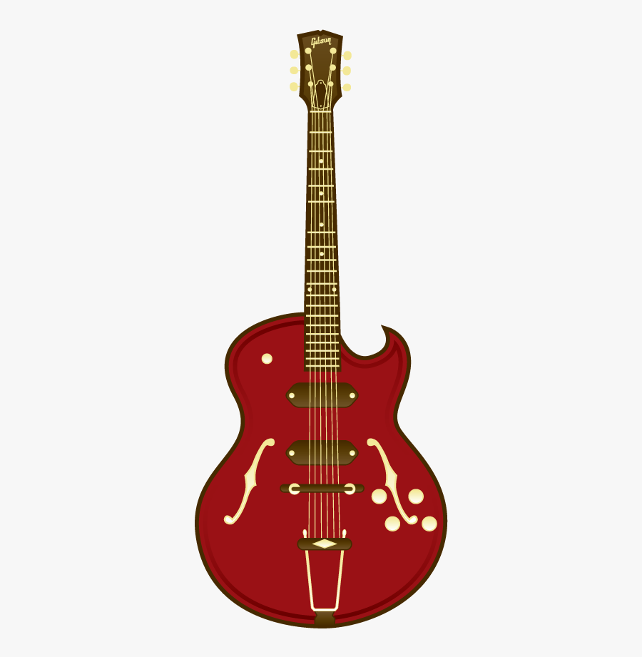 Jentry Dryden - Dearmond Electric Guitar, Transparent Clipart