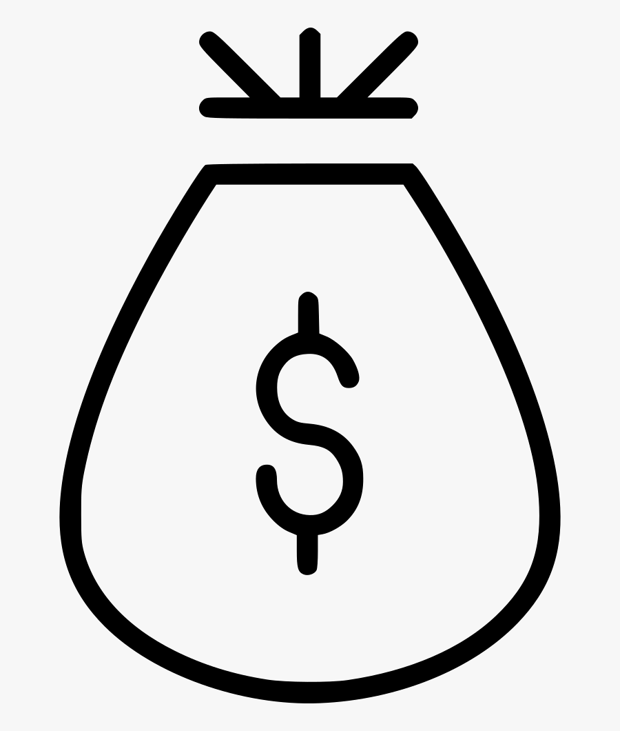 Cash Drawing Money Bag - Icon Png Money Drawing Png, Transparent Clipart