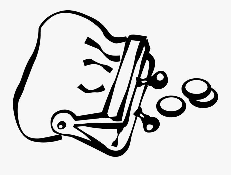 Transparent Coin Vector Png - Purse With Money Drawing, Transparent Clipart