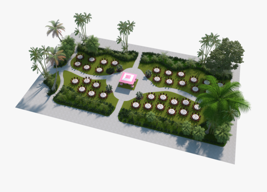 Hd Garden Patio Banquet - Hotel Coronado Garden Patio Wedding, Transparent Clipart