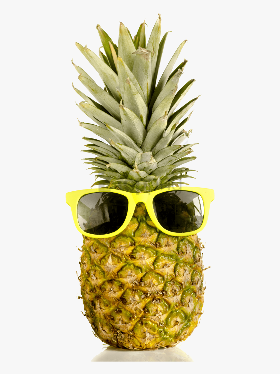 Bromeliaceae - Pineapple With Sunglasses Png, Transparent Clipart