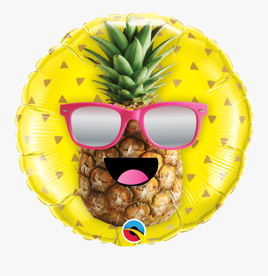 Pineapple With Sunglasses Png, Transparent Clipart