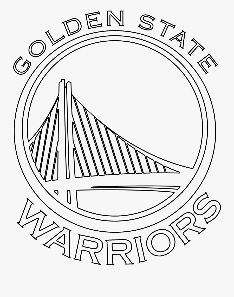 Golden State Warriors Logo Png Transparent Vector - Warriors Logo Coloring Page, Transparent Clipart