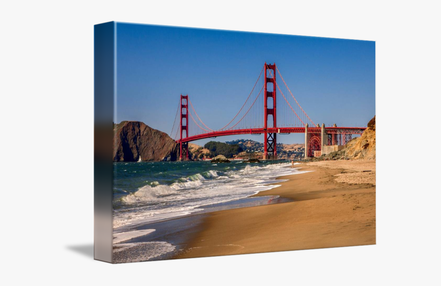 Clip Art Baker Beach Photos - Golden Gate From Baker Beach, Transparent Clipart