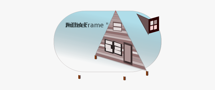 A Frame House - House, Transparent Clipart
