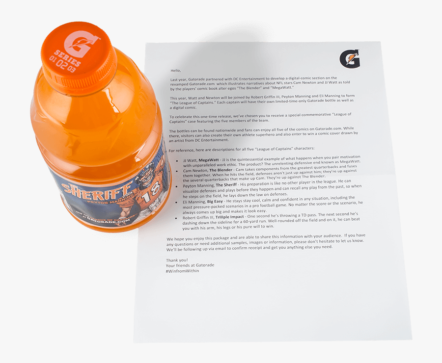 Transparent Gatorade Clipart - Plastic Bottle, Transparent Clipart