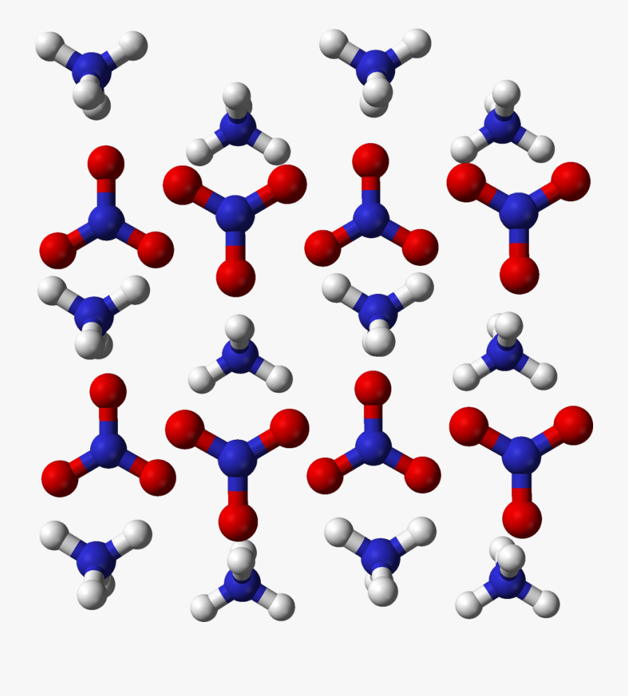 File Ammonium Nitrate Xtal - Difference Between Atom Element Molecule And Compound, Transparent Clipart