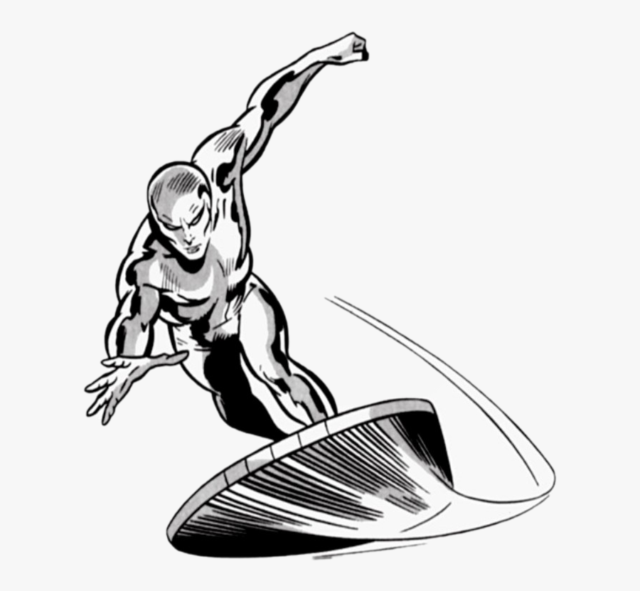 Comic Silver Surfer Png, Transparent Clipart